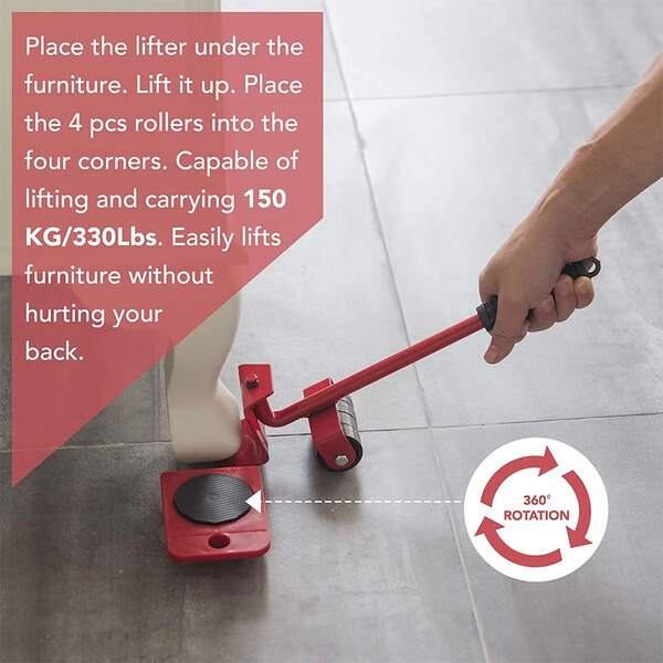 HeavyDuty™ Furniture Lifter Set: Discover Painless Moving - Image 2